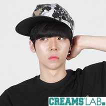 [크림스랩 공식스토어] 래더 플라워 스냅백 블랙