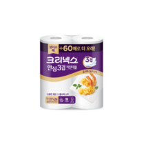 크리넥스 안심 프리미엄 키친타올 3겹 180매 2입 X2팩, 단품