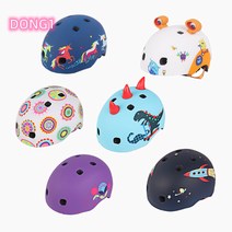 마이크로킥보드 악세사리 헬멧 디럭스 V3 3D 몬스터 공룡 Esyuse 증정, M 하이 헬멧 낙서 M