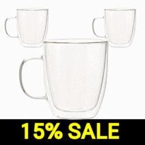 루시드랩 이중 내열 홈카페 유리컵 라떼 3개, 투명 350ml 3개