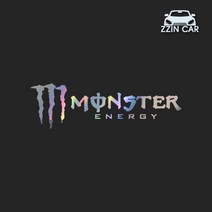 찐카 몬스터에너지 캠핑 데칼스티커 ZCCP-17 /캠핑스티커 /몬스터에너지스티커, 화이트, 중형