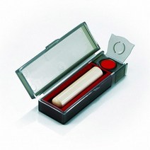 무광 인감 도장 케이스 만능 개인 파우치 보관함 사각 인주 잉크 포함 휴대용