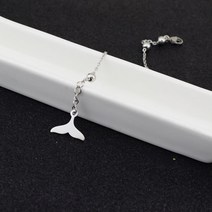 Kpop SUGA 돌고래 꼬리 펜던트 여자를위한 매력 Anklets 보헤미아 비치 팔찌 쥬얼리