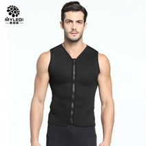 바다 해녀 잠수복 스노쿨링 장비 웻슈트 상의 드라이 잠수 서핑 수트 3mm 네오프렌 조끼 자켓 민소매 전체 지퍼 선 스크린 따뜻한 탑 망 냉수 다이빙