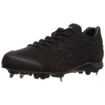 아식스 네오 리바이브 4 야구 스파이크 메탈 피팅 야구화 블랙