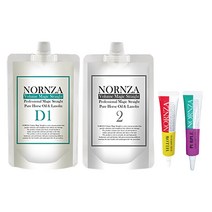 노른자 볼륨매직스트레이트파마약 셀프매직약 손상모 D200 1제2제200ml 1세트 헤어앰플 옐로우1개 퍼플1개