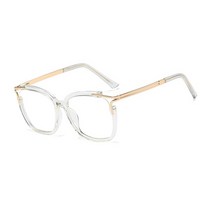 안경테 여자 남자 뿔테 투명 명품 티타늄 안경 48054 스퀘어 캣 아이 안티 블루