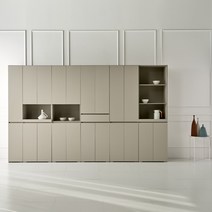 더퀸 키큰 주방 렌지대 선반장 틈새장 정리장 오픈장 서랍장 다용도 수납장, 웜그레이, 광폭)수납형