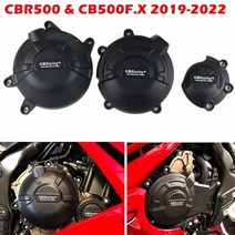 바이크 오토바이 혼다 호환CBR500R CB500F.X 2013- 용 엔진 커버 보호 케이스 GB 레이싱 프로텍터, [01] One set (3 pieces)