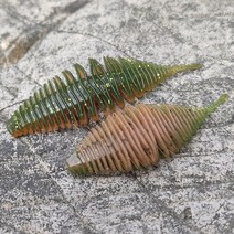 소프트 고무 웜 루어 실리콘 미끼 낚시용 인공 65mm 3.5g 2 개/로트, 01 2pcs qian lv_01 3.5g  small