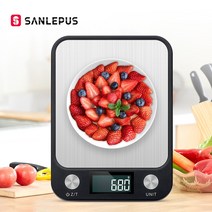 전자 저울 타임모어 커피 바리스타 10kg 주방 디지털 정밀 균형 음식 그램 규모 보석, 흰색-10kgx1g
