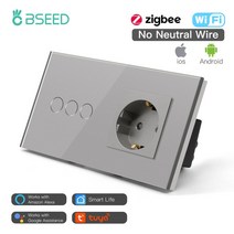 세라믹사이딩 메탈사이닝 아트월 Bseed-Zigbee 벽 터치 스위치 1/2/3 갱 단방향 EU 표준 조명 터치 스위치, 03 Grey 3 Gang_01 EU 표준, 03 Grey 3 Gang_01 EU 표준