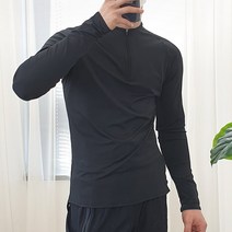 스토리원 남성 아노락 긴팔티 지퍼 짐웨어 헬스복 운동복 RKFM-SSTO002