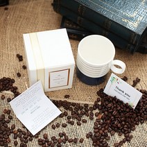 머그컵 답례품 골드라인 머그 1P 럭셔리포장 감사카드 포함 도자기머그컵, 골드