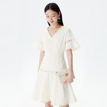여성 여름 롱 원피스 같은 스타일 쇼핑몰 디즈니 2022 네이비 블루 패션 미디 길
