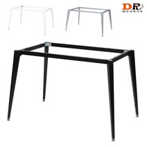 주식회사도리퍼니처 도리퍼니처 이오스 1200 프레임 / 철제 식탁 4인 고급 테이블 상판 화이트 그레이 블랙, 연그레이