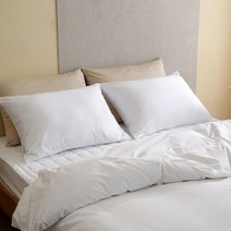 바운티풀 호텔침구 60면100% 베개커버 50x70 무지줄지프릴 6컬러