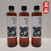 땅끝 해남 개복숭아 액기스 500ml 3병 천연 효소 수제 자연 발효 원액 개복숭아청 진액 엑기스 돌 5년 항아리 숙성 효능 효과 부모님 건강 음료 집들이 축하 선물 판매 농축액, 개복숭아 액기스 원액 500ml X 3개