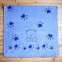 극세사 베어 대형 타월 레저 활동 비치 세안 수건 생활 잡화 면사 수분 흡수 욕실 위생 용품 캠핑