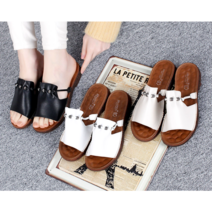 신알지[여성슬리퍼]여자 가벼운 신기편한 여름샌들 뮬 블링블링 말랑 쿠션좋은 왕소프트 폭신한 보석 실내화 여름 비치 여행 바캉스 일상평상화 젤리슬리퍼