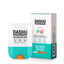 DASHU Dash Solution 사슴 쉴드 썬 스틱 20ml (0.67 fl oz) - 안면 선스크린 SPF 50 UVA UVB 얼굴 및 신체 보호