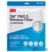 (차데코) 3M 미세먼지 윈도우필터 붙이는 창문필터 향균필터 방충망필터 황사 꽃가루 먼지 차단