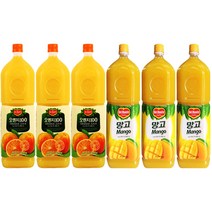 델몬트)오렌지(특)1.8Lx3개+델몬트)망고(특)1.8Lx3개, 단품, 단품