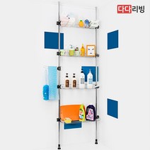 다다리빙 기둥식 욕실 선반 600 4단, 단품