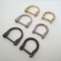 19mm 디링 클립 가방부자재 연결고리 재료 D링 DIY, 19mm 골드
