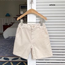 카라멜골덴반바지 여아 남아 키즈 반바지 아티클 오렌지키즈
