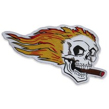 대형 와펜 자수마킹 왓펜 수 놓은 패치 재킷에 대한 해골 패치 다시 나쁜 웃음 39