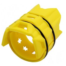 할리용품 Nuoxintr-범용 오토바이 배기 안티 핫 접착제 보호 링 소음기 오프로드 혼다 야마하 가와사키 스, 05 Yellow Muffler