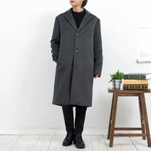 델멘 울 모직 코트