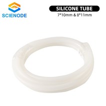 Scienode-실리콘 튜브 워터 파이프 7x10mm 8x11mm 물 센서 펌프 냉각기용 유연한 호스 CO2 레이저 조각, 01 1M_02 8 x 11mm