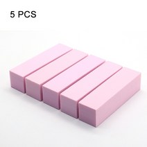네일파일 버퍼 비트 드릴 니퍼 큐티클 네일 아트 버퍼 그라인더 버핑 블록 화이트 파일 페디큐어 팁 매니, 02 Pink-5pcs
