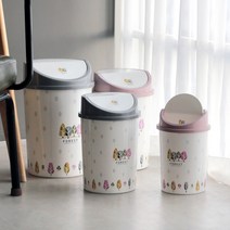 아이방 휴지통 미니 화장대 푸쉬, 1개, 이리나 휴지통 2호(5L)_그레이