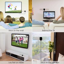 (선박 us) DVB-T 디지털 TV 활성 안테나 내장 20DB RF 증폭기 자동차 DVB-T 안테나 DVB-T2 안테나, 한개옵션0