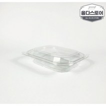 올다 일회용 샐러드 반찬 포장용기 중(410ml) 100개, 투명