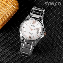 세이코알바 남성용 사파이어 글라스 손목시계 AS9953X1