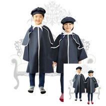 유아 베레모 졸업가운 네이비 유아졸업사진 학사모촬영 유치원졸업앨범 유아졸업가운 어린이집졸업사진, M(중)