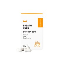 본아페티 브레스캡스 강아지기관지영양제 호흡기 기침 리버스스니징 캡슐 60정, DHA/EPA, 4개