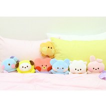 BTS BT21 미니니 소울메이트 쿠션 인형 베개 정품 굿즈, 혼합/코야