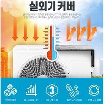 가정 냉방비절약 에어컨실외기 불연소재 덮개 단열, 상품선택_보급형커버, 상세페이지 참조