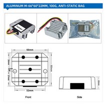 주파수변환기 풀리®DC 스텝 다운 벅 24V 36V 48V 60 V to 12 1A 2A 3A 5A 8A 24 36 48 3 5 암페어, 14.Aluminum Alloy Case - DC 24