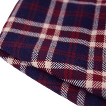 자투리 대폭 고급울 레드 네이비 체크