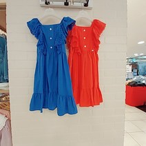페리미츠 * 20% * 여름 아일렛 프릴 원피스 P2124O686