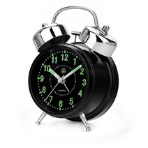 강력 해머벨 알람탁상시계, 블랙