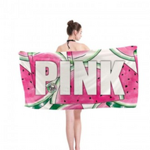 여름타올 물놀이 목욕비치타월 비치타월 타월 샤워 물놀이수건 판촉 극세사 바캉스 수영 목욕타올 대형수건, 유니크핑크-G384LBBI018