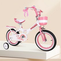 로얄베이비 여아 자전거 제니 네발 4륜 바이크 유아 아동 어린이 12인치 14인치 16인치 18인치, 02. 14인치_핑크