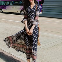 대박난박양 보헤미안 랩 원피스